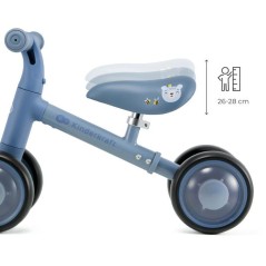 Tricycle - KINDERKRAFT - CUTIE FLASH - 4 roues - LED - bleu