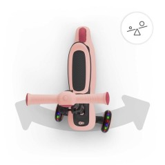 Trottinette Kinderkraft HALLEY 2 2 en 1 avec siege amovible guidon ré