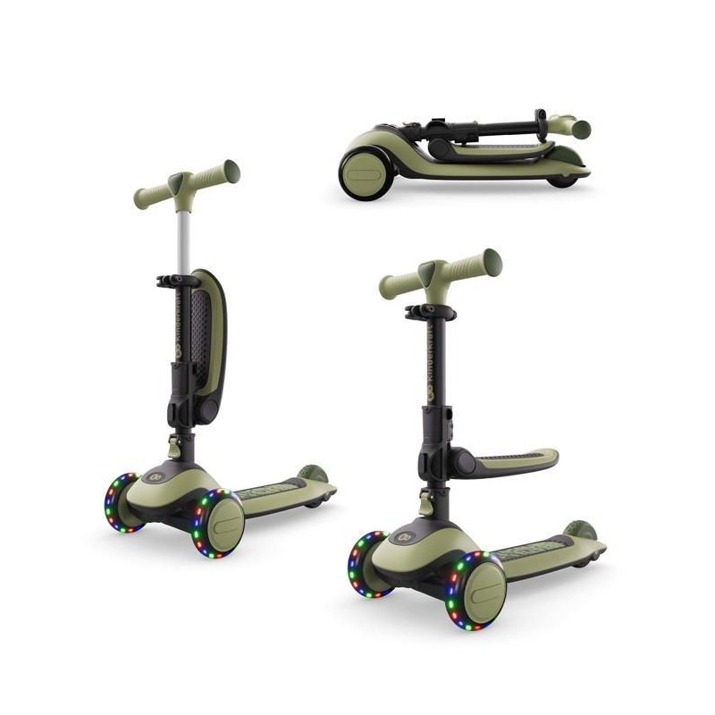 Trottinette Kinderkraft HALLEY 2 2 en 1 direction par inclinaison sieg
