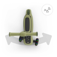 Trottinette Kinderkraft HALLEY 2 2 en 1 direction par inclinaison sieg