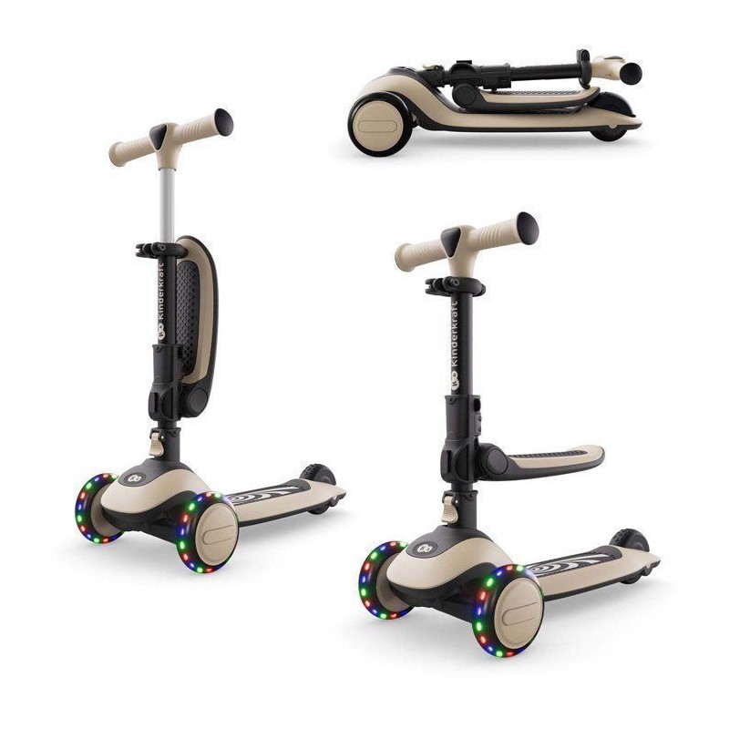 Trottinette Kinderkraft HALLEY 2 2 en 1 avec siege réglable direction
