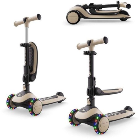 Trottinette Kinderkraft HALLEY 2 2 en 1 avec siege réglable direction
