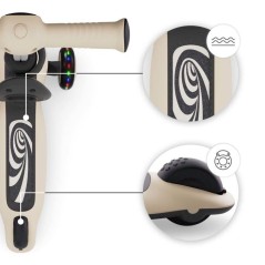 Trottinette Kinderkraft HALLEY 2 2 en 1 avec siege réglable direction