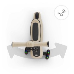 Trottinette Kinderkraft HALLEY 2 2 en 1 avec siege réglable direction