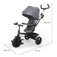 Tricycle Kinderkraft ASTON 2 PLUS évolutif 6 en 1 siege pivotant 360