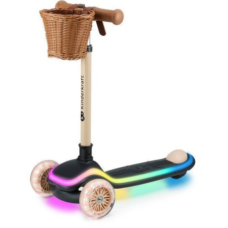 Kinderkraft RAKET UP 2 en 1 avec siege pliable roues LED guidon régla