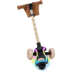 Kinderkraft RAKET UP 2 en 1 avec siege pliable roues LED guidon régla