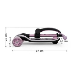 Trottinette Kinderkraft RAKET UP 2 en 1 pliable avec siege réglable r