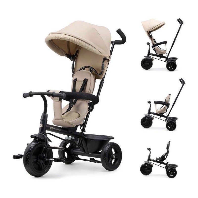Tricycle Kinderkraft FREEWAY 2 5 en 1 Évolutif Siege Rotatif 360° Po