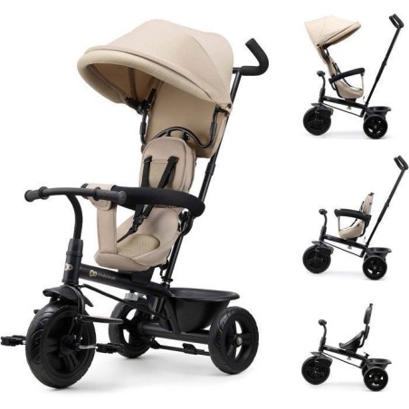 Tricycle Kinderkraft FREEWAY 2 5 en 1 Évolutif Siege Rotatif 360° Po