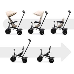 Tricycle Kinderkraft FREEWAY 2 5 en 1 Évolutif Siege Rotatif 360° Po