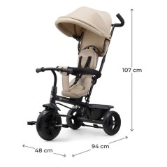 Tricycle Kinderkraft FREEWAY 2 5 en 1 Évolutif Siege Rotatif 360° Po