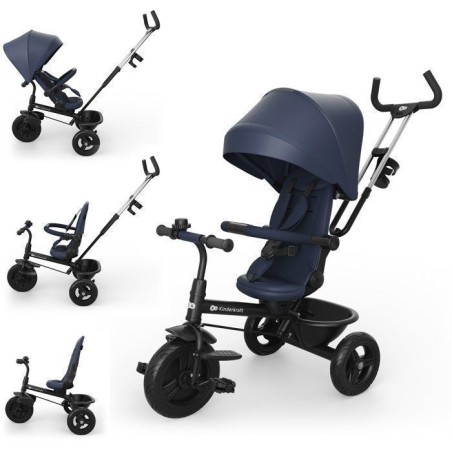 Tricycle Kinderkraft ASTON 2 PLUS évolutif 6 en 1 siege pivotant 360