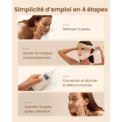 Masque de luminothérapie LED - RENPHO - Artemis Blush E100B-1 - 4 lum