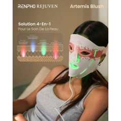Masque de luminothérapie LED - RENPHO - Artemis Blush E100B-1 - 4 lum