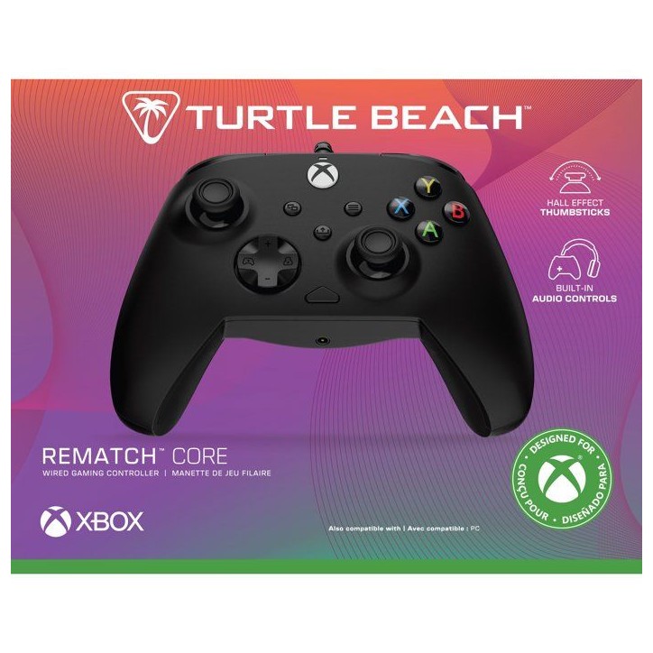 Manette filaire - TURTLE BEACH - Rematch Core - Noir - Basse latence filaire - Ergonomique (Xbox Series X) Manette filaire - TURTLE BEACH - Rematch Core - Noir - Basse latence filaire - Ergonomique (Xbox Series X)