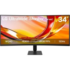 Moniteur UltraWide - LG - 34U601B-B - VA WQHD 120Hz 1800R