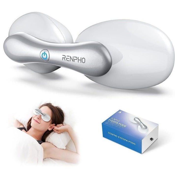 Masque oculaire chaud et froid - RENPHO - Eyespa Pods G009 - 3 modes - Température 20 a 39°C - Blanc