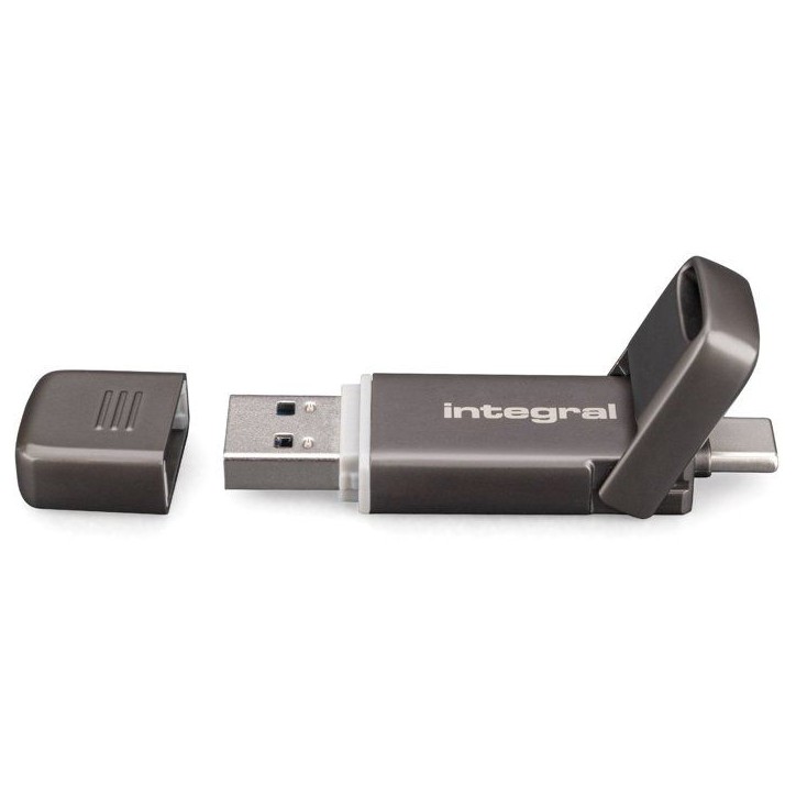 SSD portable - INTEGRAL - SlimXpress Dual Metal - 512 Go - Externe - USB 3.2 Gen 2x1 SSD portable - INTEGRAL - SlimXpress Dual Metal - 512 Go - Externe - USB 3.2 Gen 2x1