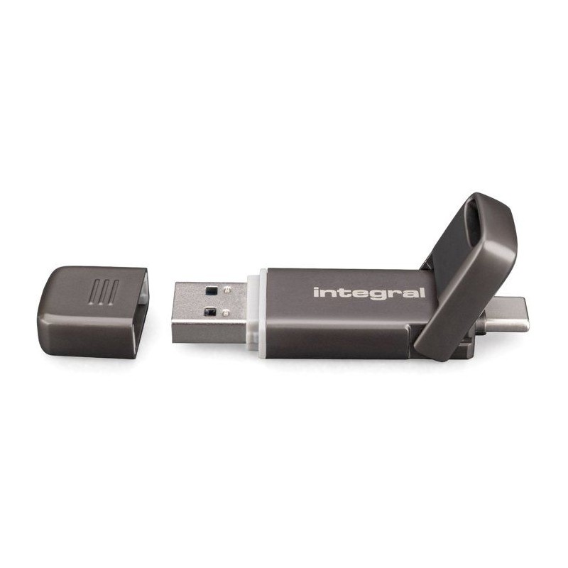 SSD portable - INTEGRAL - SlimXpress Dual Metal - 128 Go - Externe - U