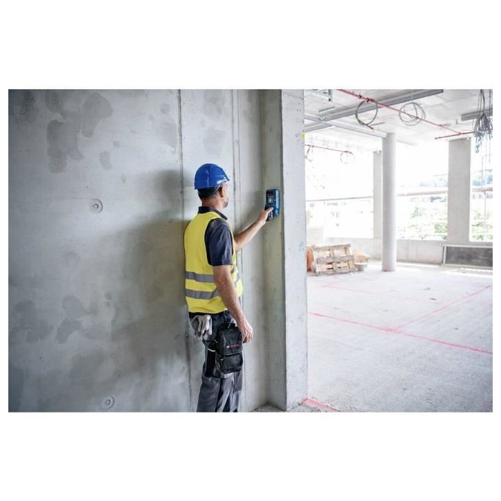 Détecteur mural Bosch Professional D-Tect 200 C avec 1 batterie 12V 2,0Ah, chargeur, câble USB-C, dragonne, en L-Boxx - 060108