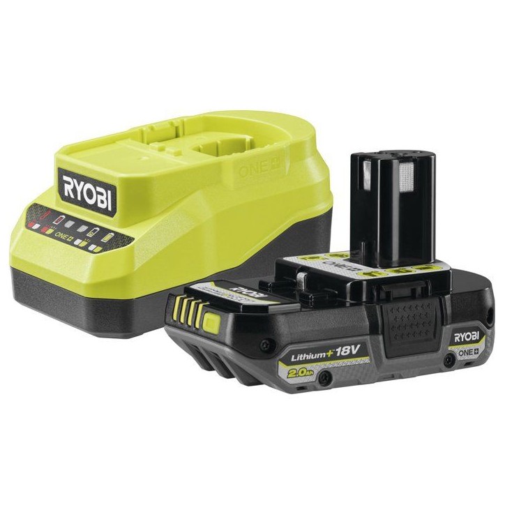 Kit batterie et chargeur - RYOBI - RC18120A-120CG - Lithium+ 18V - Batterie 2,0Ah - Chargeur inclus