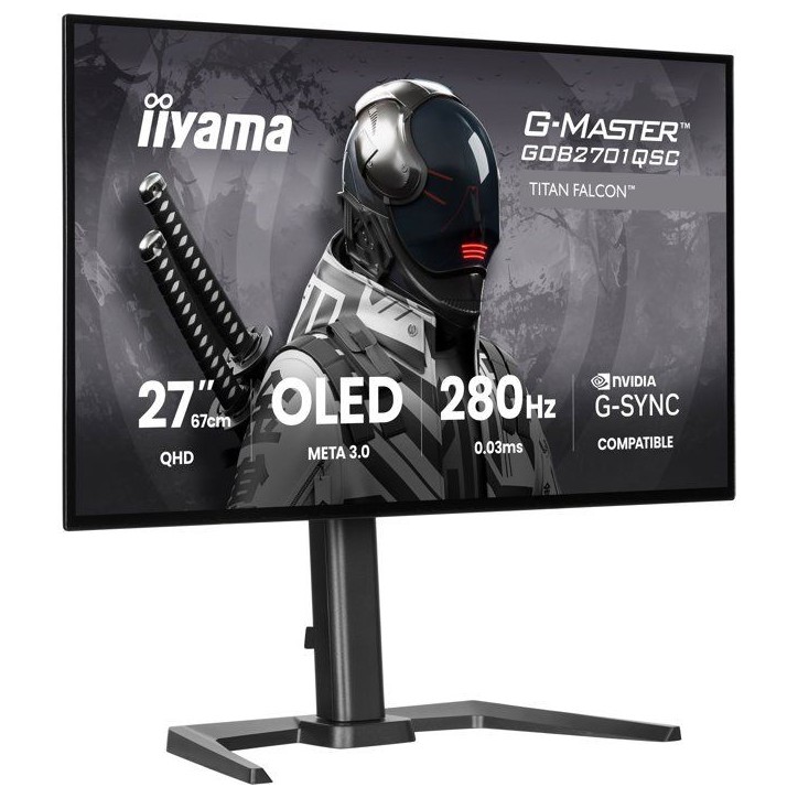 Écran PC Gaming - 27 - QHD - 280Hz - Dalle OLED - Ajustable en hauteur - GOB2701QSC-B1 Écran PC Gaming - 27 - QHD - 280Hz - Dalle OLED - Ajustable en hauteur - GOB2701QSC-B1