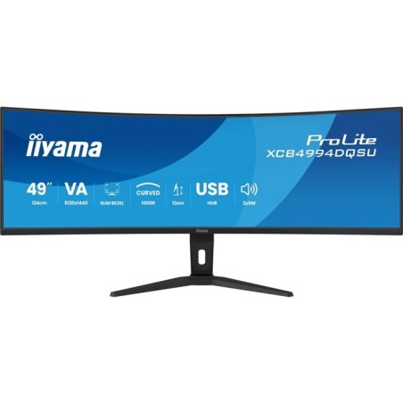 Écran PC Incurvé - 49 - Dual QHD - 120Hz - Ajustable en hauteur - XC