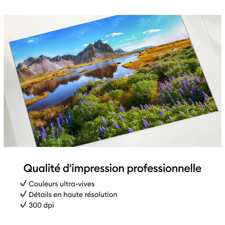 Pack stickers et papier photo - CRICUT - StickerPix Print + Cut - 72 feuilles - 2 cartouches d'encre