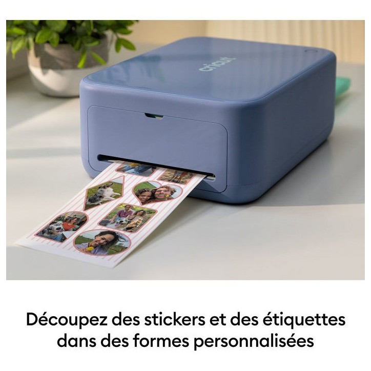 Pack stickers et papier photo - CRICUT - StickerPix Print + Cut - 72 feuilles - 2 cartouches d'encre