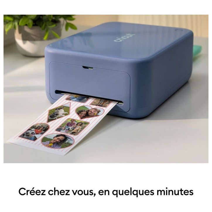 Imprimante et découpeuse stickers - CRICUT - StickerPix Print + Cut - Pack Essentiels - 36 feuilles - Cartouche incluse