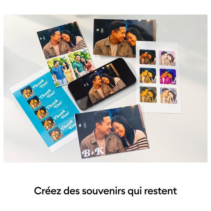 Imprimante stickers et photos - CRICUT - StickerPix Print - Pack Essentiels - 54 feuilles - Cartouche d'encre incluse Imprimante stickers et photos - CRICUT - StickerPix Print - Pack Essentiels - 54 feuilles - Cartouche d'encre incluse