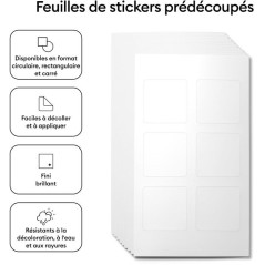 Imprimante stickers et photos - CRICUT - StickerPix Print - Pack Essen