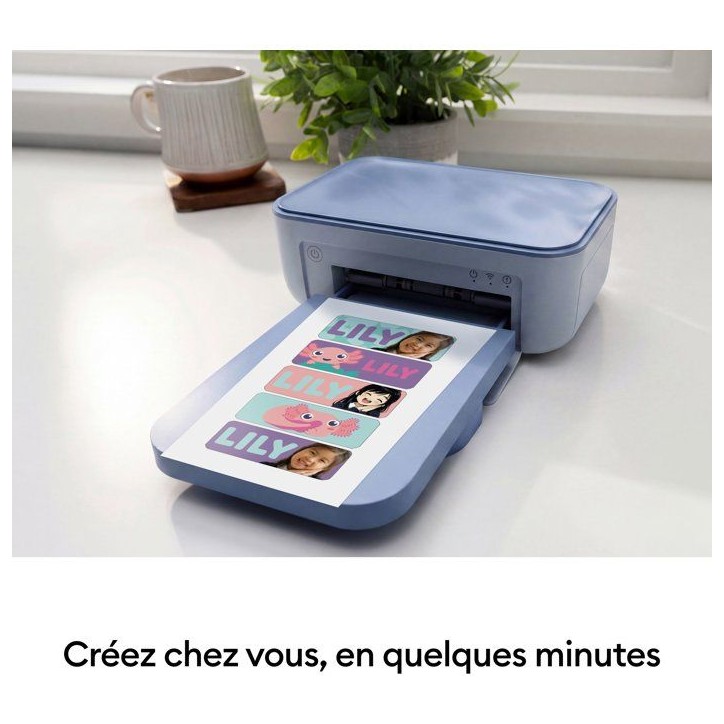 Imprimante stickers et photos - CRICUT - StickerPix Print - Pack Essentiels - 54 feuilles - Cartouche d'encre incluse Imprimante stickers et photos - CRICUT - StickerPix Print - Pack Essentiels - 54 feuilles - Cartouche d'encre incluse