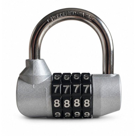 Cadenas a combinaison - ABUS - 154/65 - 4 chiffres - Corps zamac - Anse acier cémenté