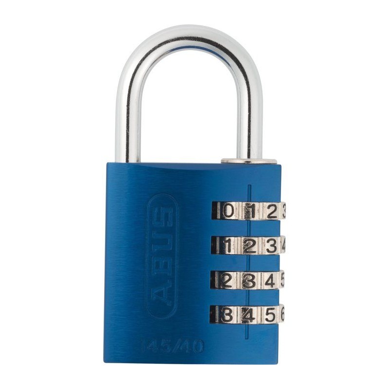 Cadenas a combinaison - ABUS - 145/40 - 4 chiffres - Aluminium bleu -