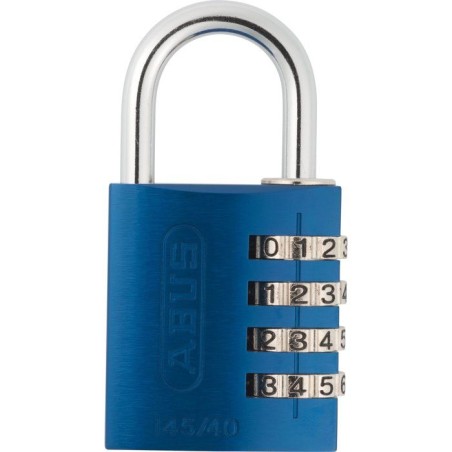 Cadenas a combinaison - ABUS - 145/40 - 4 chiffres - Aluminium bleu -