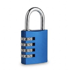 Cadenas a combinaison - ABUS - 145/40 - 4 chiffres - Aluminium bleu -