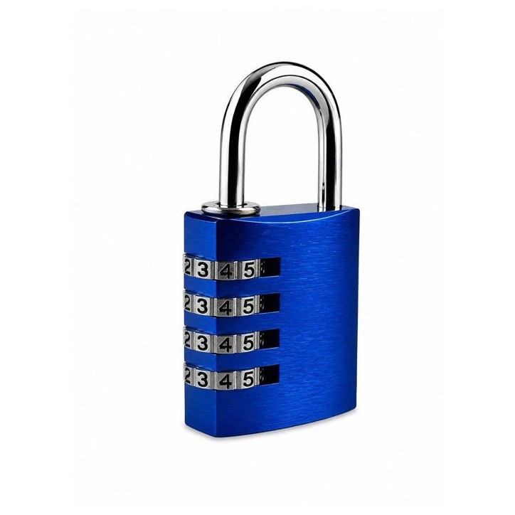 Cadenas a combinaison - ABUS - 145/40 - 4 chiffres - Aluminium bleu - Sécurité renforcée Cadenas a combinaison - ABUS - 145/40 - 4 chiffres - Aluminium bleu - Sécurité renforcée