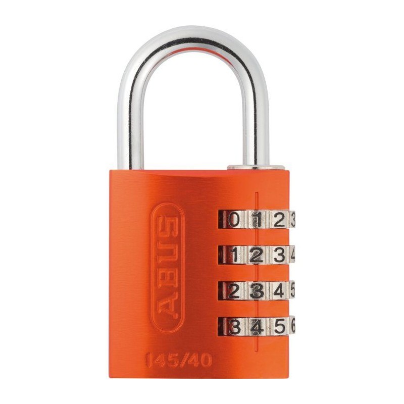 Cadenas a combinaison - ABUS - 145/40 - 4 chiffres - Aluminium orange