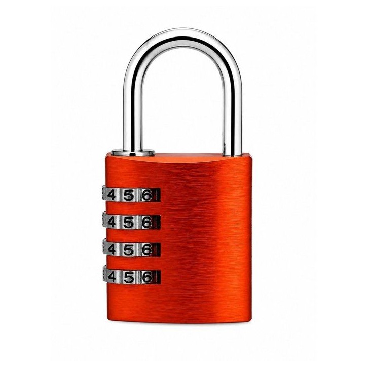 Cadenas a combinaison - ABUS - 145/40 - 4 chiffres - Aluminium orange - Résistant Cadenas a combinaison - ABUS - 145/40 - 4 chiffres - Aluminium orange - Résistant