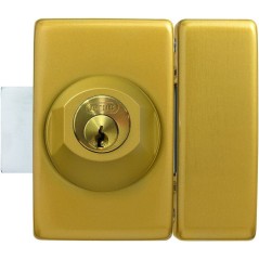 Verrou de porte - ABUS - V83 CC 45 - Double cylindre - Bronze - Coffre