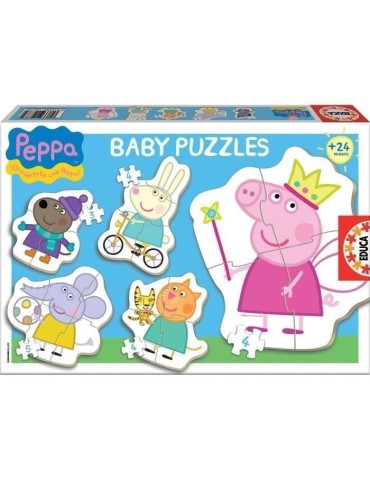 Puzzle Peppa Pig - EDUCA - 24 pieces - Enfant - Multicolore - Dessins animés et BD