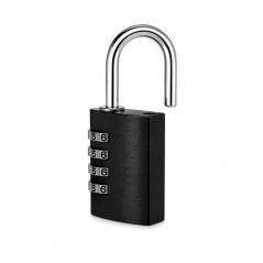 Cadenas a combinaison - ABUS - 145/40 - 4 chiffres - Aluminium noir -