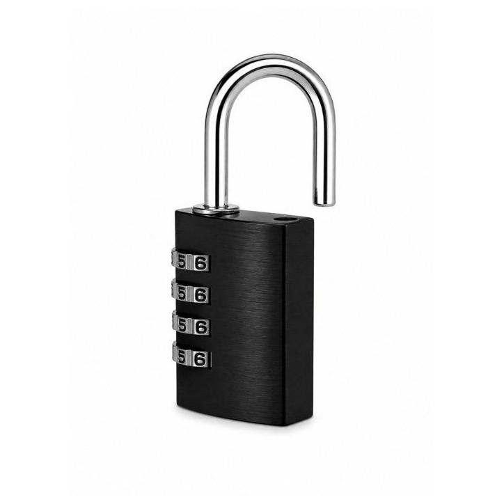 Cadenas a combinaison - ABUS - 145/40 - 4 chiffres - Aluminium noir - Protection renforcée