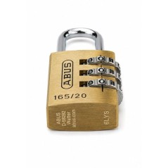 Cadenas a combinaison - ABUS - 165/20 - 3 chiffres - Laiton massif - A