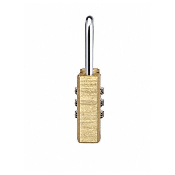 Cadenas a combinaison - ABUS - 165/20 - 3 chiffres - Laiton massif - Anse acier Cadenas a combinaison - ABUS - 165/20 - 3 chiffres - Laiton massif - Anse acier
