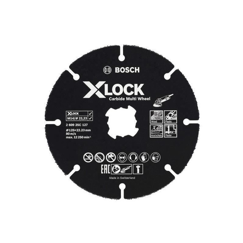 Disque a tronçonner X LOCK 260925C127 Disque a tronçonner X LOCK 260925C127