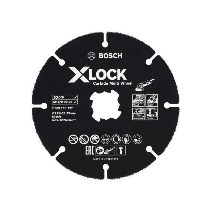 Disque a tronçonner X LOCK 260925C127 Disque a tronçonner X LOCK 260925C127