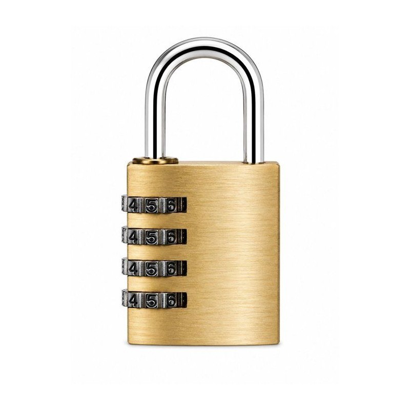 Cadenas a combinaison - ABUS - 165/40 - 4 chiffres - Laiton massif - S